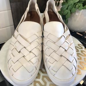 Frye Leather Woven SlipOn Athletic shoes, Size 9.5